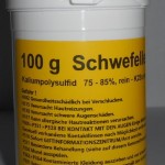 100 g Schwefelleber, Kaliumpolysulfid K2Sx (75-85% rein)