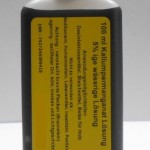100 ml Kaliumpermanganatlösung 5 % - Desinfektionsmittel, Bleiche, Beize