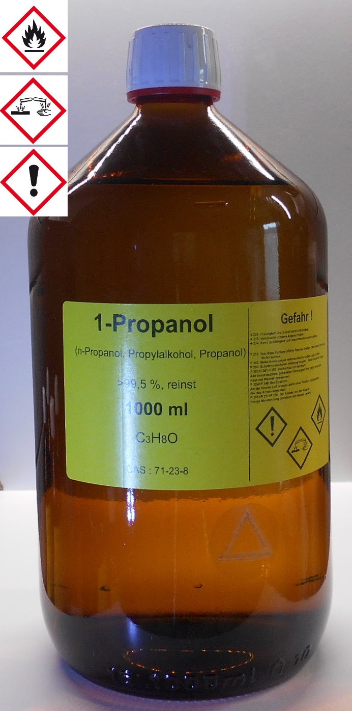 1000 ml 1-Propanol 99,5%, n-Propanol, Reinigungs- und Desinfektionsmittel