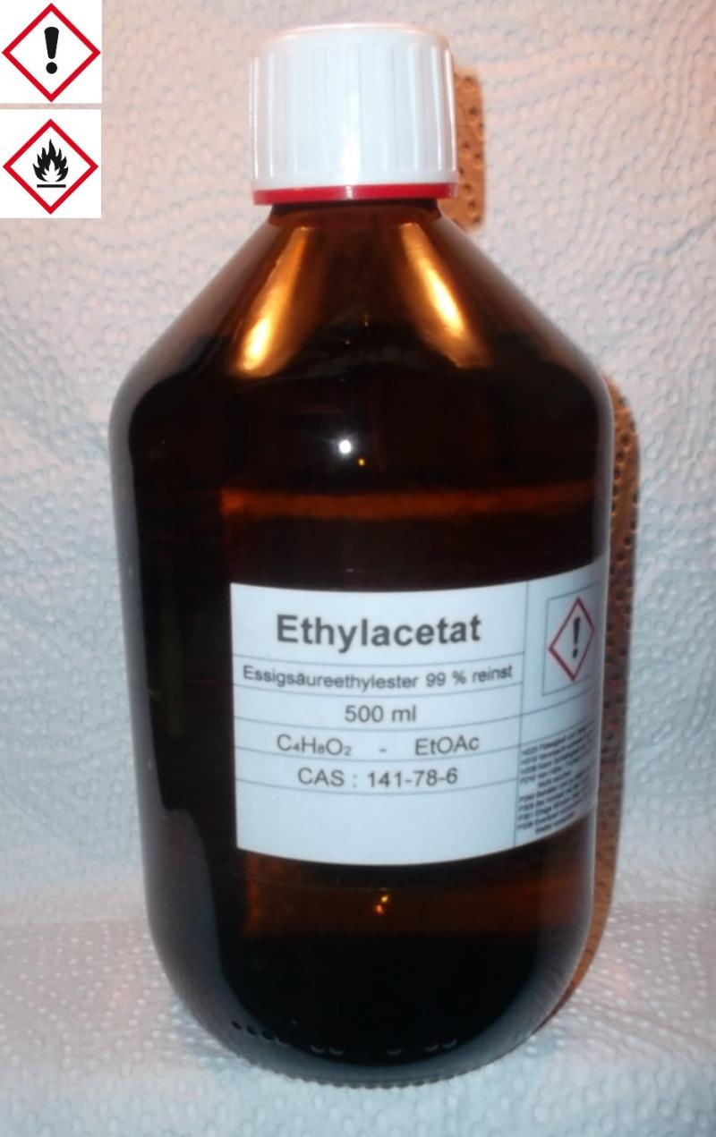 1000 ml Ethylacetat, >99% Essigsäureethylester, für Chromatographie, Lösungsmittel