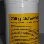 200 g Schwefelleber, Kaliumpolysulfid K2Sx (75-85% rein)