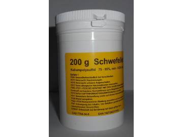 200 g Schwefelleber, Kaliumpolysulfid K2Sx (75-85% rein)