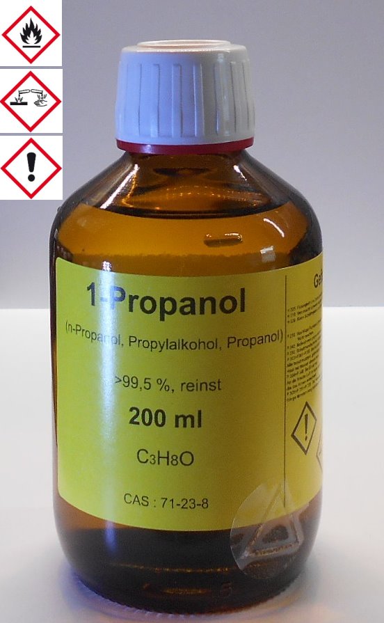200 ml 1-Propanol 99,5%, n-Propanol, Reinigungs- und Desinfektionsmittel