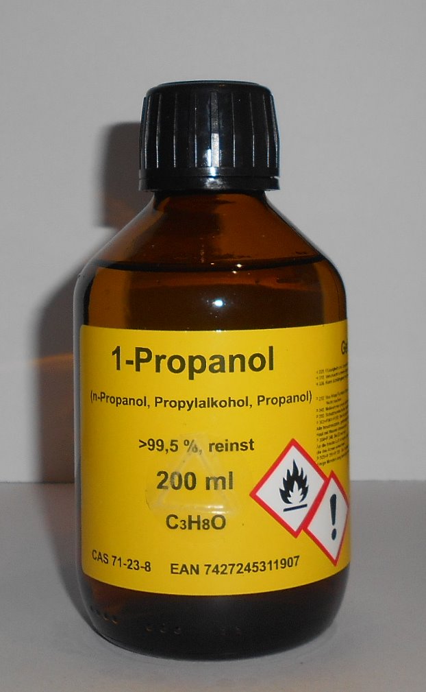 200 ml 1-Propanol 99,5%, n-Propanol, Reinigungs- und Desinfektionsmittel