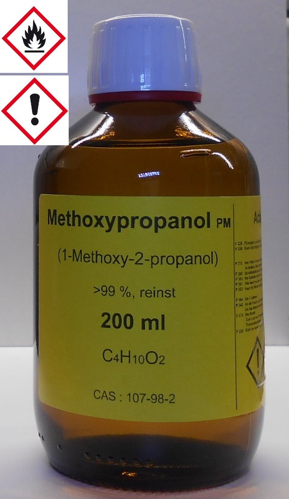 200 ml Methoxypropanol 99%, Lösungsmittel für Druckfarben und Kunstharze