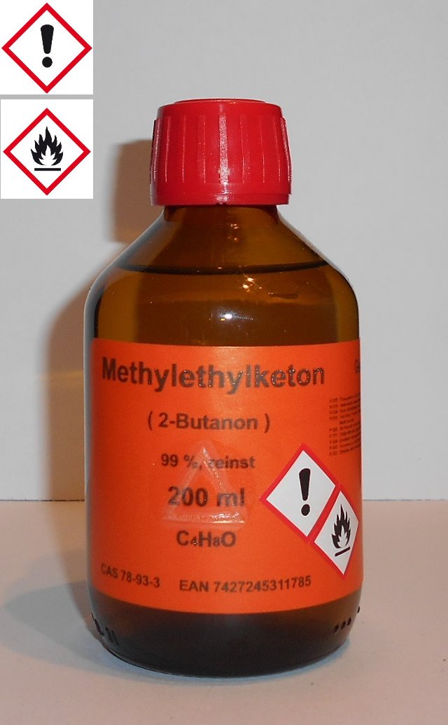 200 ml Methylethylketon 99%, (2-Butanon) als Lösungsmittel für Vinylharze