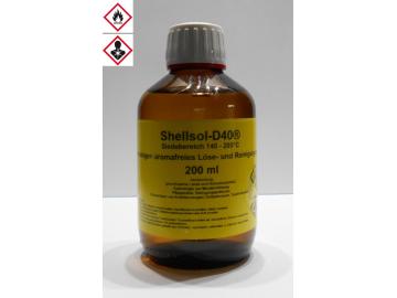 200 ml Shellsol-D40®, Kaltlreiniger, aromafreies Lösungsmittel, Iso Aliphatan Siedebereich 145 - 205°C