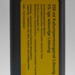 250 ml Kaliumpermanganatlösung 5 % - Desinfektionsmittel, Bleiche, Beize