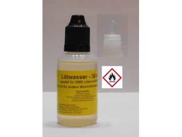 30 ml Lötwasser, Flussmittel speziell für SMD (no clean, Säurefrei) - kurze Flasche