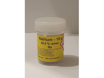 10 g Natrium Alkalimetall >99,9% unter Paraffinoel für Elementarsammlung