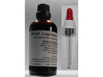 100 ml Lugolsche Lösung 5%ig (Iod-Kaliumiodid, Kaliumtriiodid-Lösung)