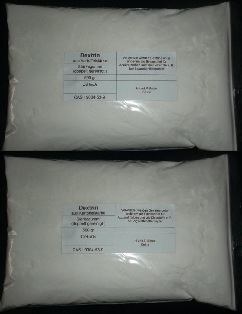 1000 g Dextrin aus Kartoffelstärke, Stärkegummi, Bindemittel für Aquarellfarben