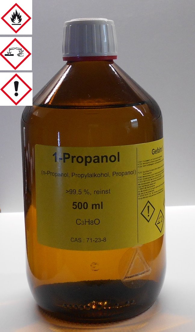 500 ml 1-Propanol 99,5%, n-Propanol, Reinigungs- und Desinfektionsmittel