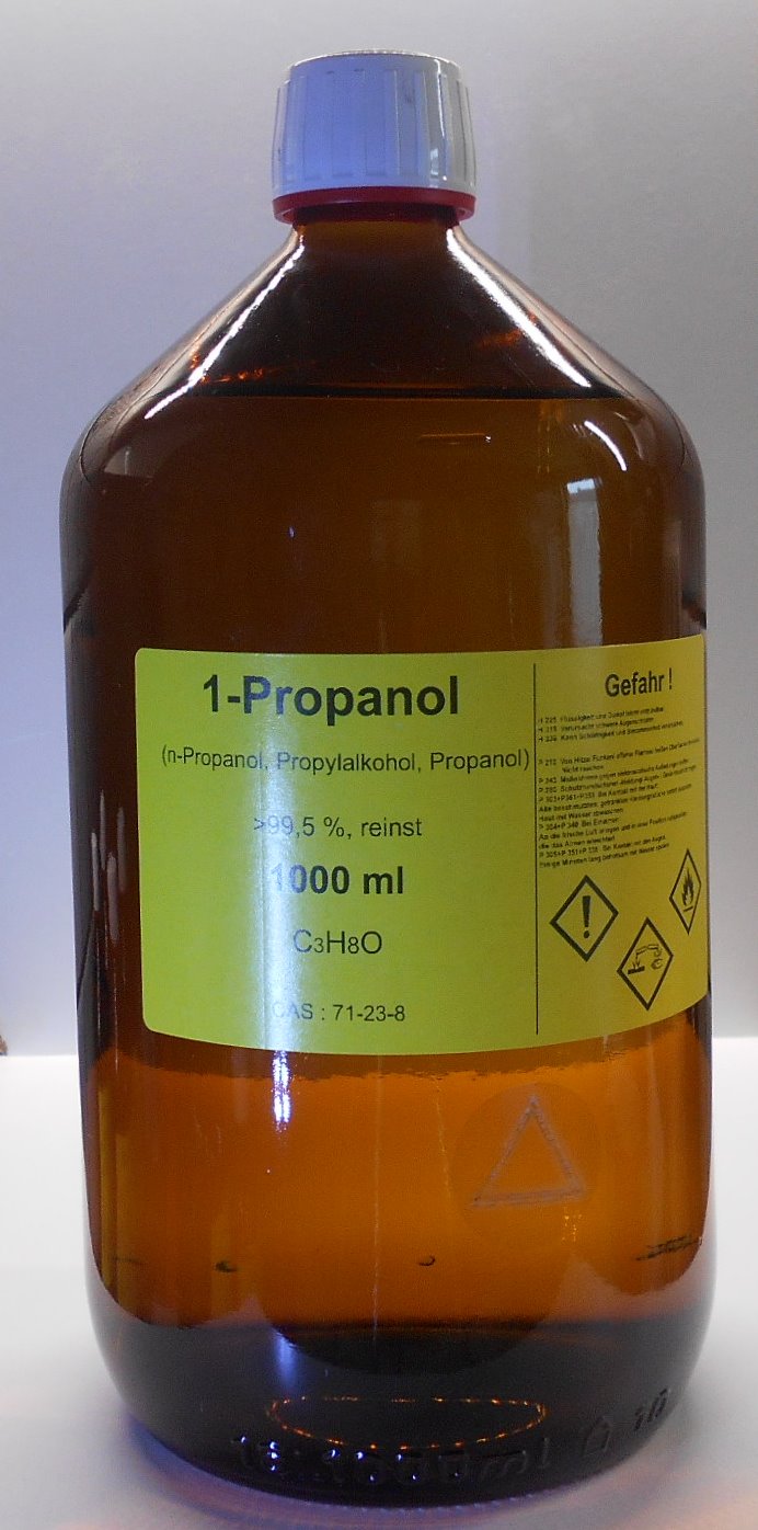 1000 ml 1-Propanol 99,5%, n-Propanol, Reinigungs- und Desinfektionsmittel