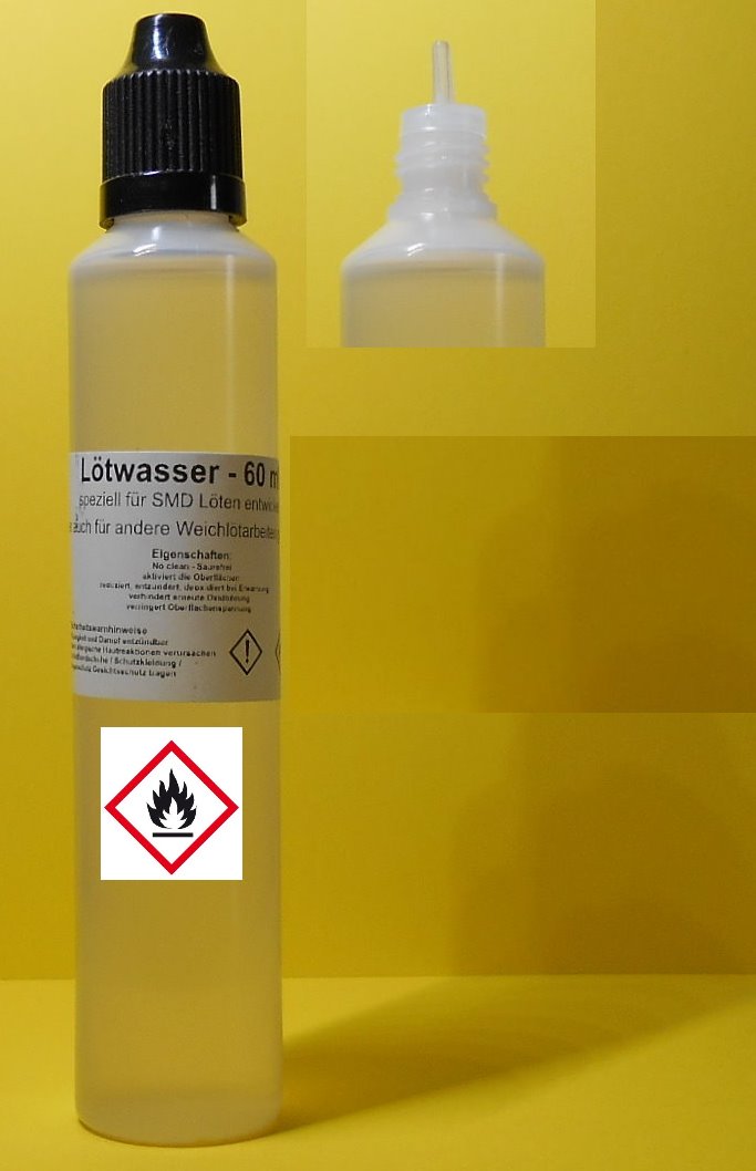 60 ml Lötwasser, Flussmittel speziell für SMD (no clean, Säurefrei)