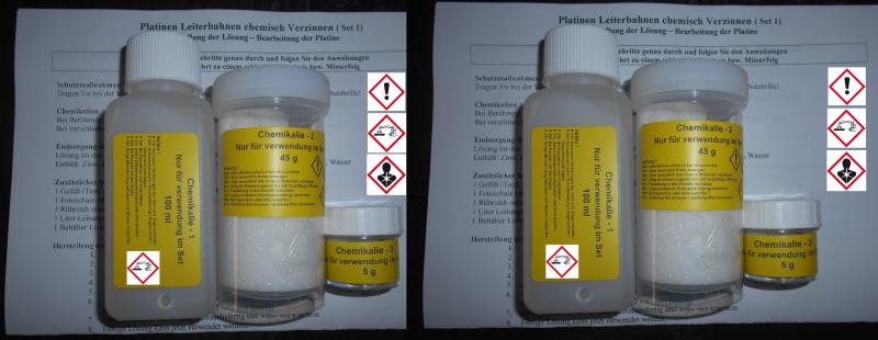Chemisch verzinnen, Platinen verzinnen für ca.180 Euro Platinen, Chemisch Zinn Set 2