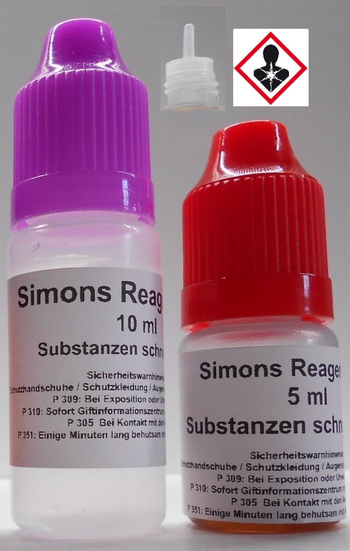 Simons Reagenz Kit 1 - Substanzen Test Schnell Test für ca. 50 Anwendungen