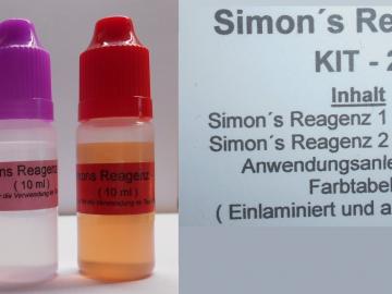 Simons Reagenz Kit 2 - Substanzen Test Schnell Test für ca. 100 Anwendungen