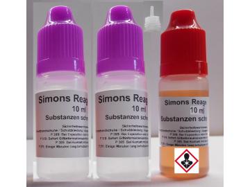 Simons Reagenz Kit 2 - Substanzen Test Schnell Test für ca. 100 Anwendungen